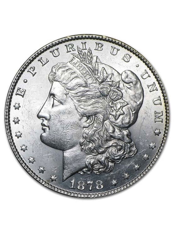 1878 Morgan Dollar 8 Tailfeathers BU