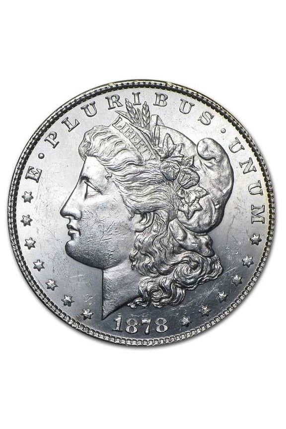 1878 Morgan Dollar 8 Tailfeathers BU
