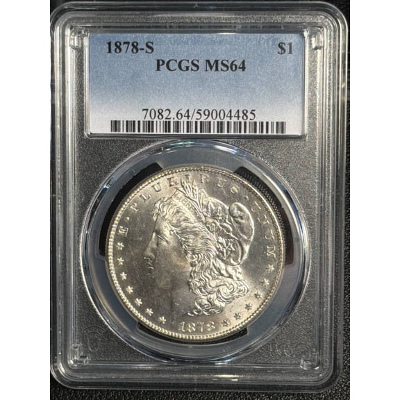 1878 S Morgan Silver Dollar PCGS MS-64