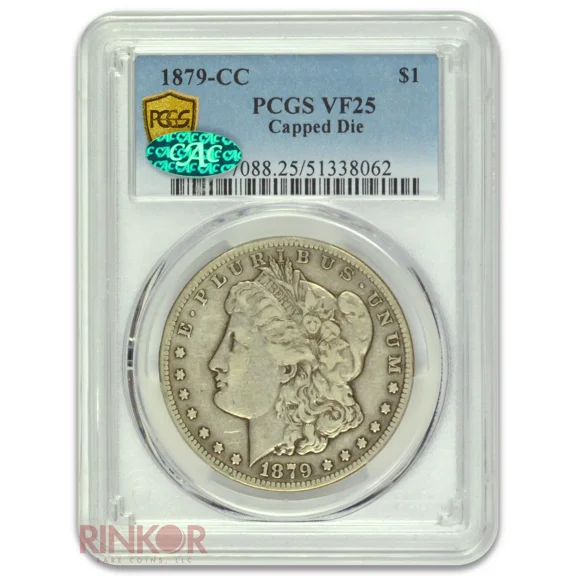 1879-CC $1 Capped Die Morgan Dollar PCGS VF-25 CAC