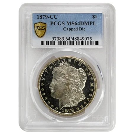 United States Mint Capped Die, PCGS MS64DMPL Morgan Dollar Rare Coin
