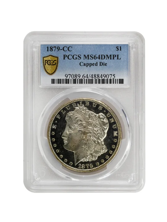 United States Mint Capped Die, PCGS MS64DMPL Morgan Dollar Rare Coin