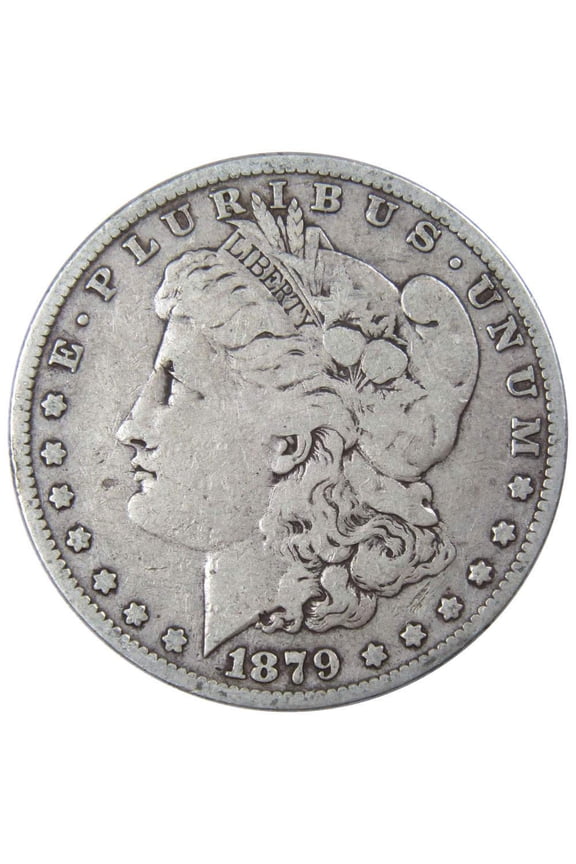 1879 Morgan Dollar VG Very Good 90% Silver $1 US Coin Collectible