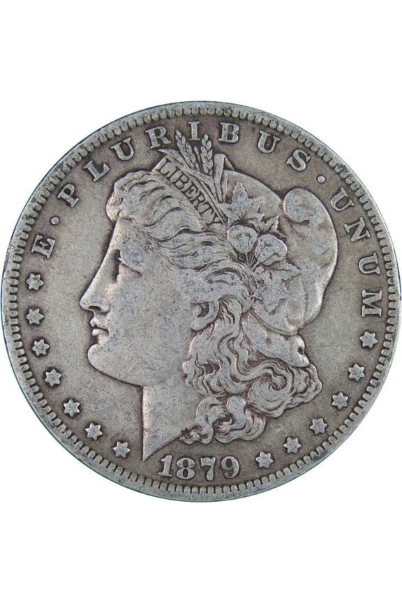 1879 O Morgan Dollar F Fine 90% Silver $1 US Coin Collectible