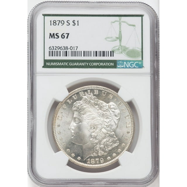 1879-S $1 Green Label Morgan Dollar NGC MS67