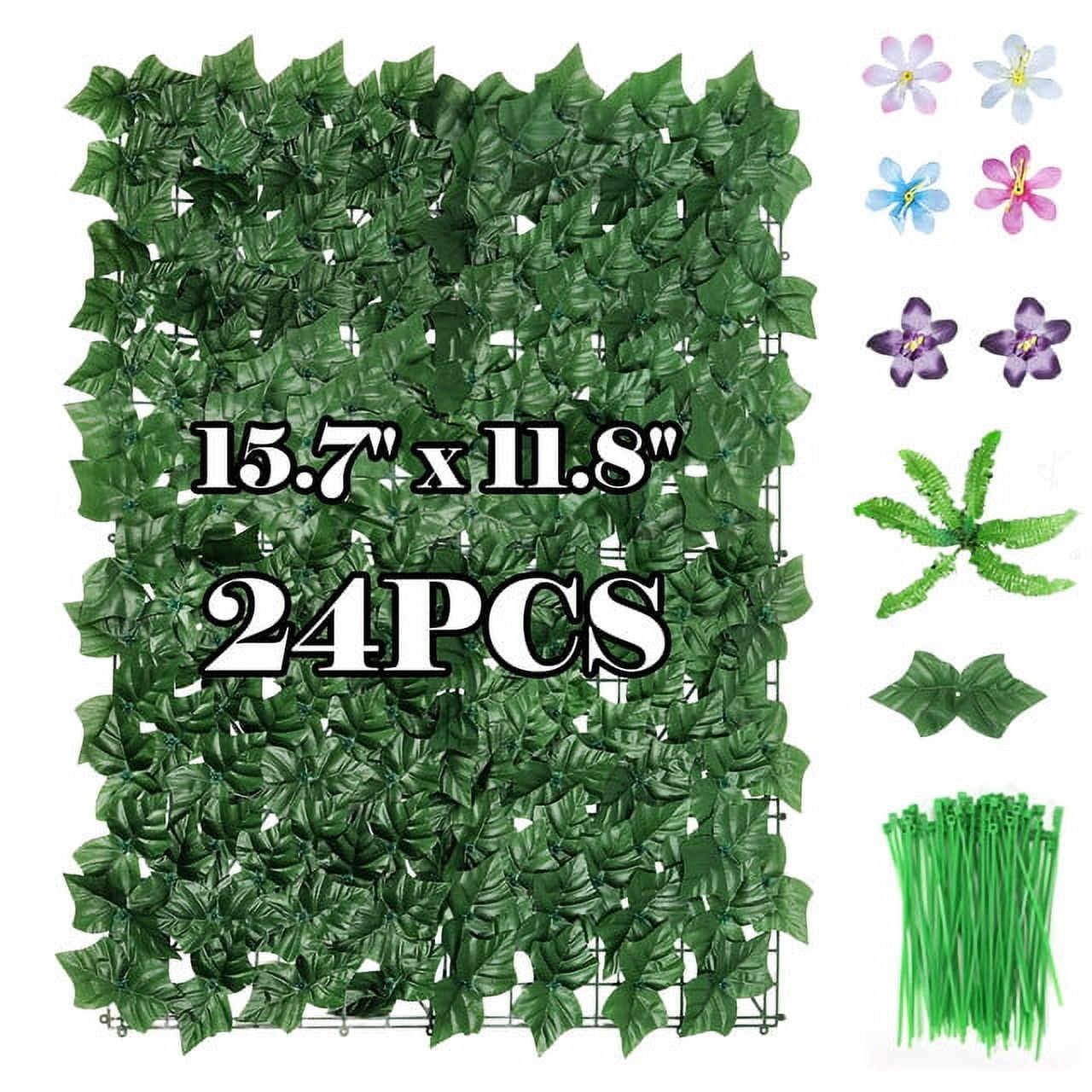 188.4" X 23.6" Ivy Privacy Fence Backdrop Decoration Flower Artificial Plants Balcony Outdoor
