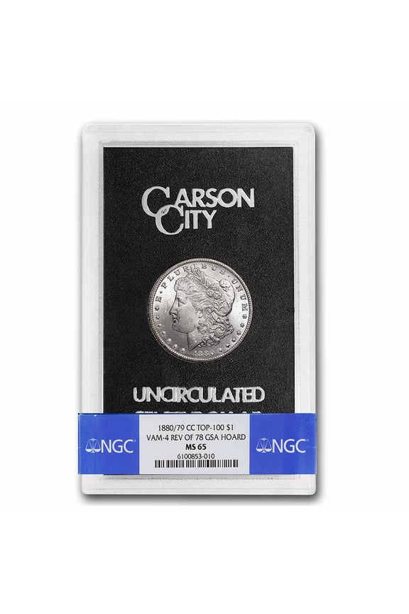 1880-CC Morgan Dollar 80/79 MS-65 NGC (GSA, Top-100 Vam-4)