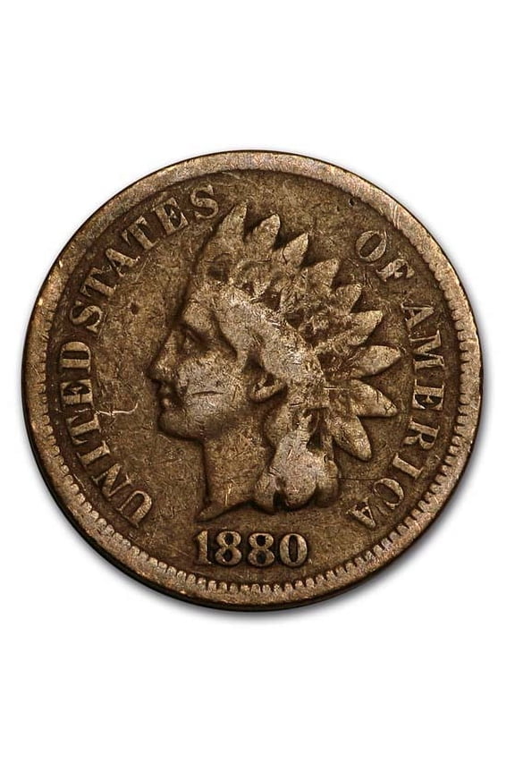 1880 Indian Head Cent Fine