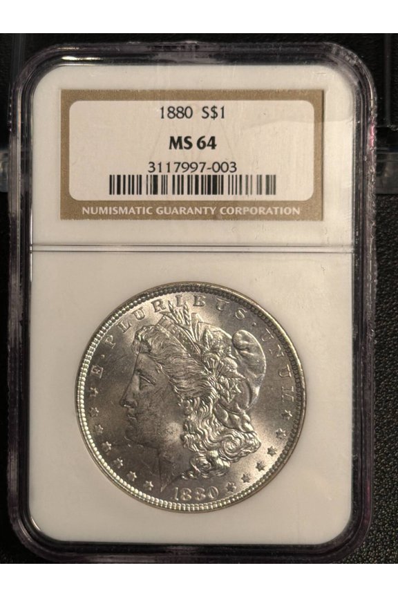 1880 Morgan Silver Dollar NGC MS-64