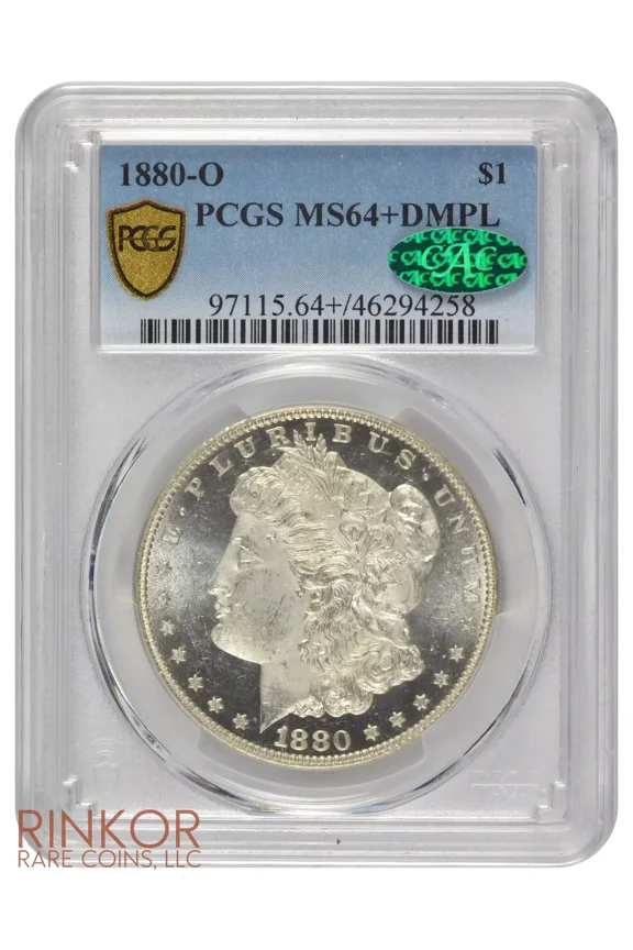1880-O Morgan Dollar Silver Coin PCGS MS64DMPL Rare Coin
