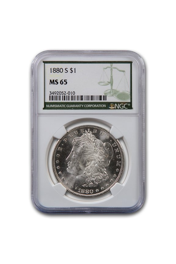 1880-S Morgan Dollar MS-65 NGC (Green Label)