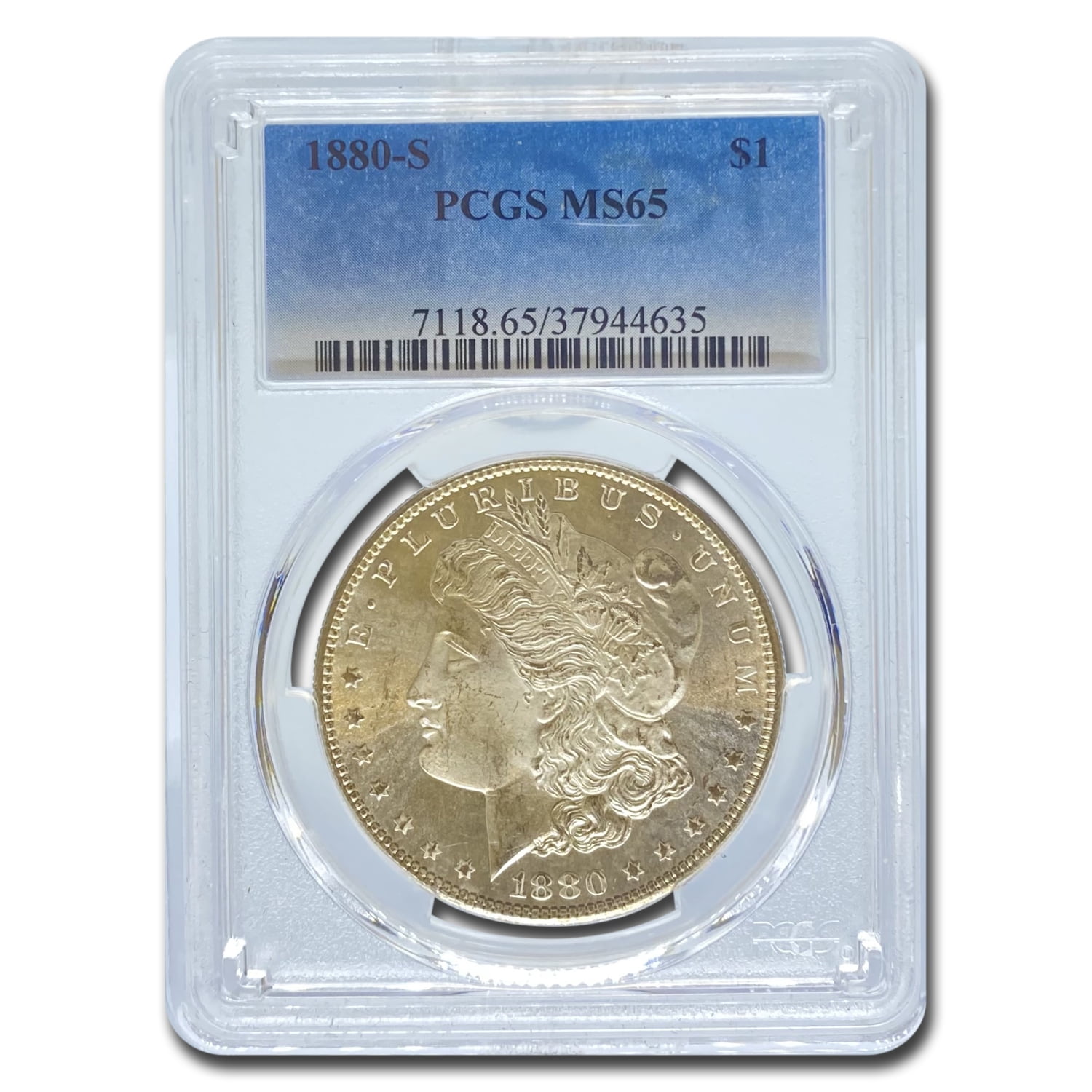U.S. MINT 1880-S Morgan Dollar MS-65 PCGS