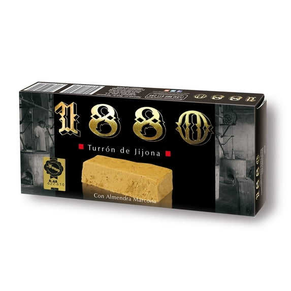 1880 Turron de Jijona Almond Honey Nougat-Like Soft Bar, 8.8 oz