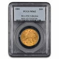 thumbnail image 1 of 1881 $10 Liberty Gold Eagle MS-62 PCGS, 1 of 3