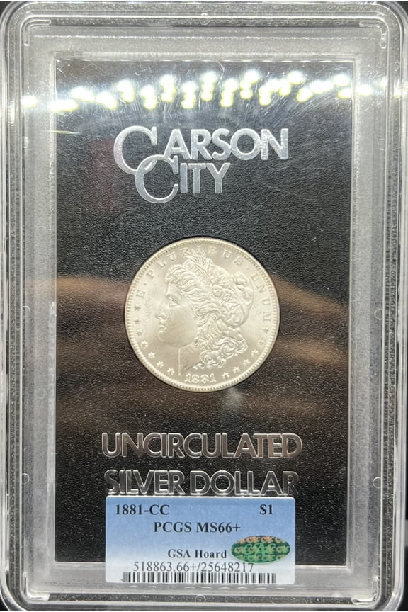 1881-CC GSA Morgan Dollar MS66+ PCGS CAC (PA25648217)
