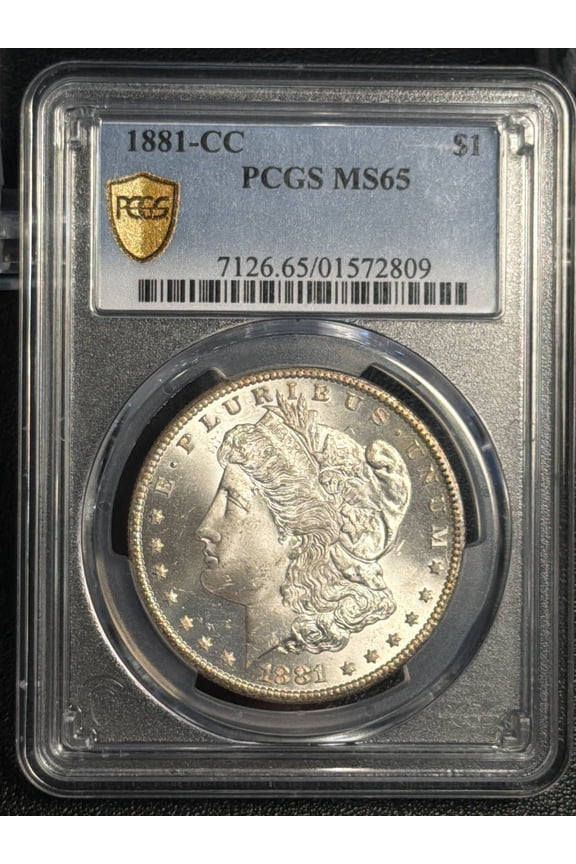 1881 CC Morgan Silver Dollar PCGS MS-65