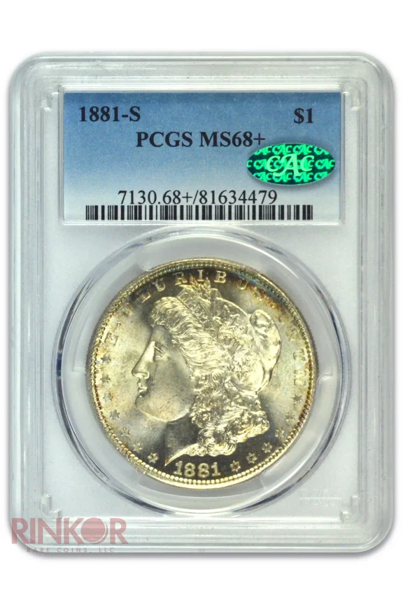 1881-S $1 Morgan Dollar PCGS MS 68+ CAC