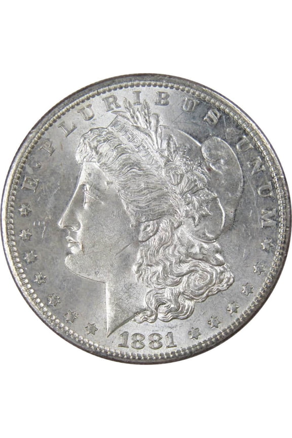 1881 S Morgan Dollar AU About Uncirculated 90% Silver $1 US Coin Collectible