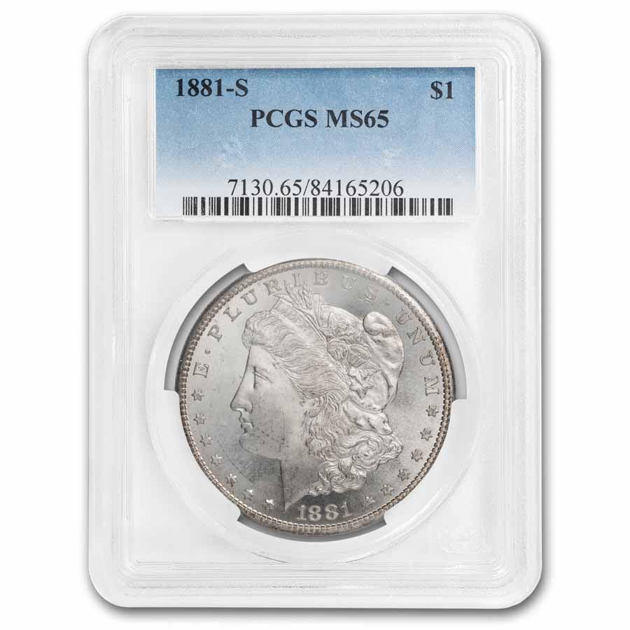1881-S Morgan Dollar MS-65 PCGS