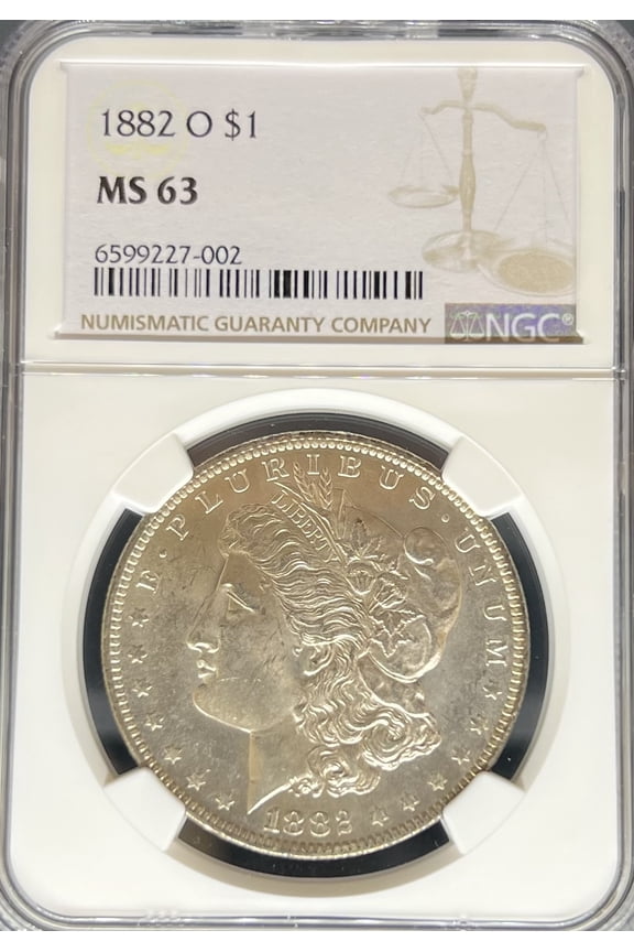 1882-O Morgan Dollar MS63 NGC (PA6599227002)