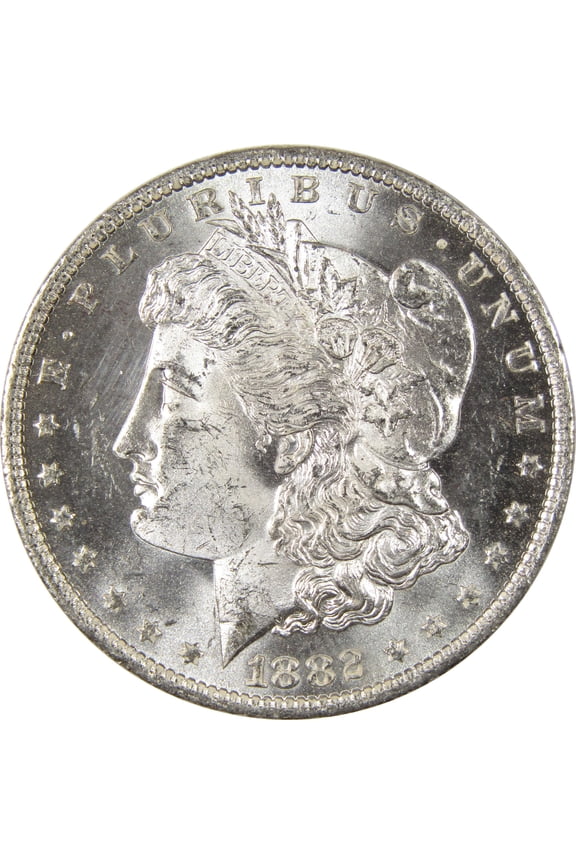 1882 O Morgan Dollar Uncirculated Silver $1 Coin