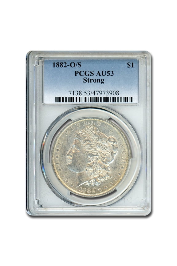 1882-O/S Morgan Dollar Strong AU-53 PCGS (VAM Top-100)