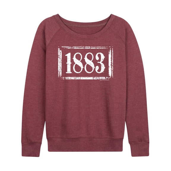 Yellowstone - 1883 Logo - Women's French Terry Long Sleeve Pullover