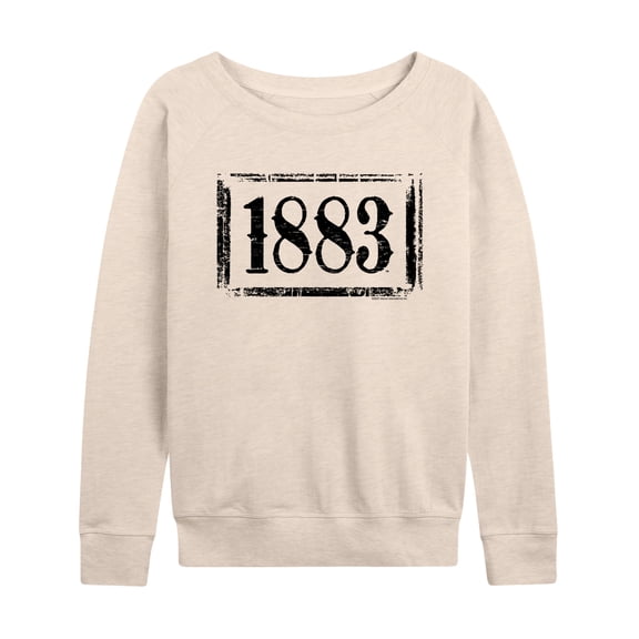 Yellowstone - 1883 Logo - Women's French Terry Long Sleeve Pullover
