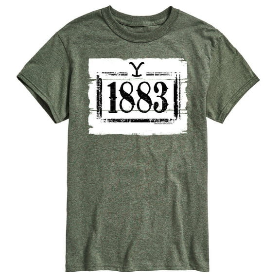 Yellowstone - 1883 Wood Sign - Men's Short Sleeve Graphic T-Shirt
