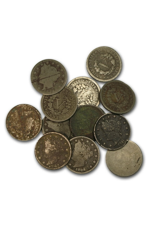 1883-1912 Liberty Head V Nickel Culls