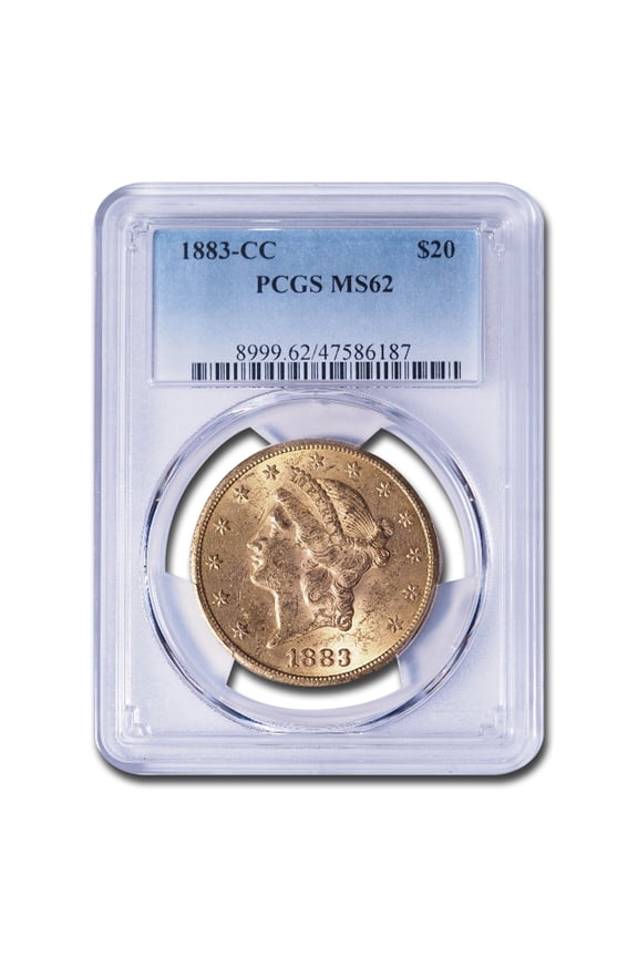 1883-CC $20 Liberty Gold Double Eagle MS-62 PCGS