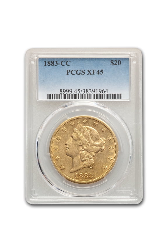 1883-CC $20 Liberty Gold Double Eagle XF-45 PCGS
