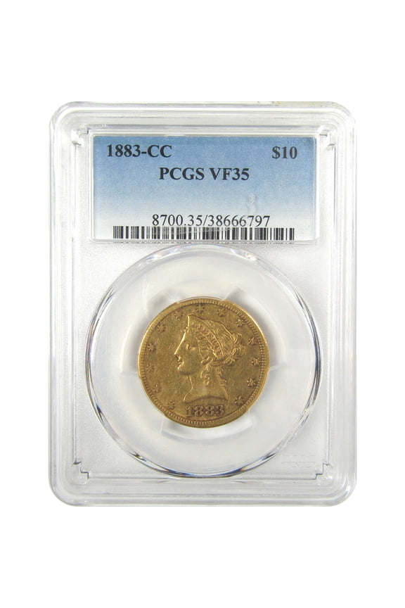 1883 CC Liberty Head Eagle VF 35 PCGS Gold $10 Coin SKU:CPC8870