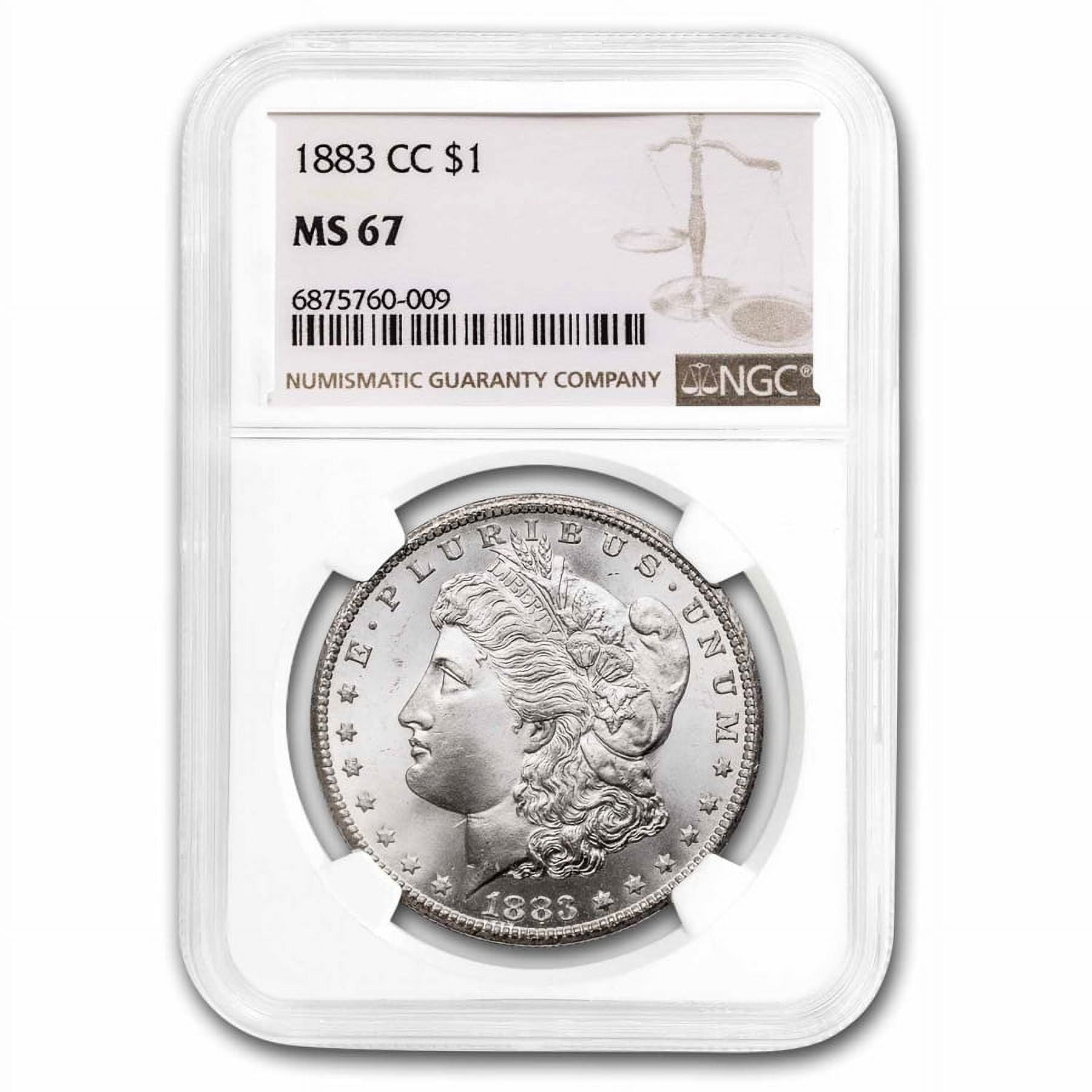 1883-CC Morgan Dollar MS-67 NGC - Walmart.com