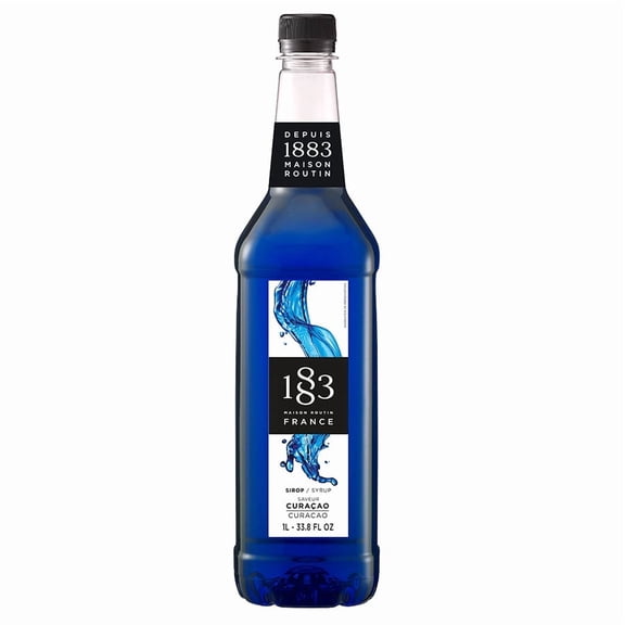 1883 Curacao Syrup PET cs 6/1 ltr