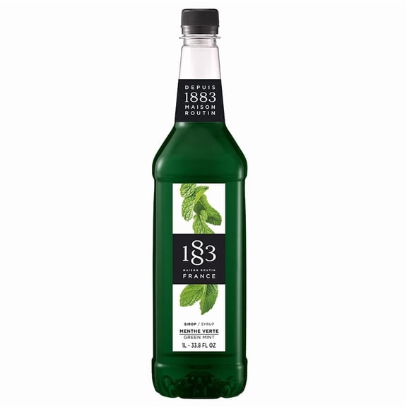 1883 Green Mint Syrup PET cs 6/1 ltr