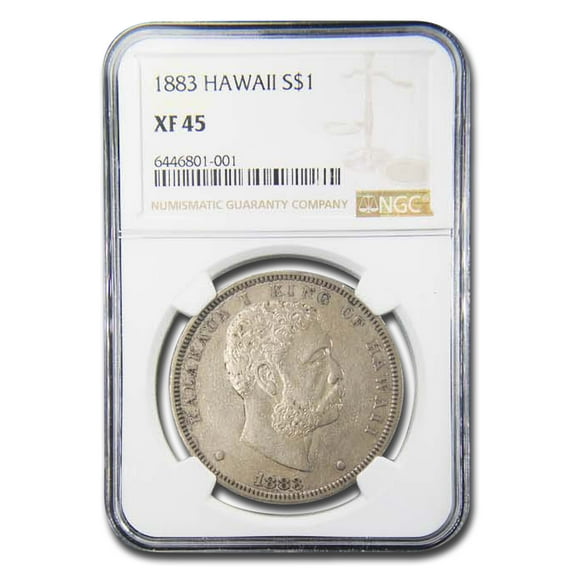 1883 Hawaii Dollar Kalakaua I XF-45 NGC