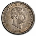 thumbnail image 1 of 1883 Hawaii Quarter King Kalakaua I Choice AU, 1 of 2