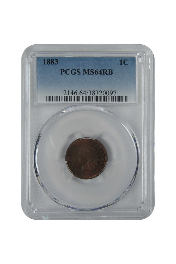1883 Indian Head Cent MS 64 RB PCGS Penny 1c Uncirculated Coin