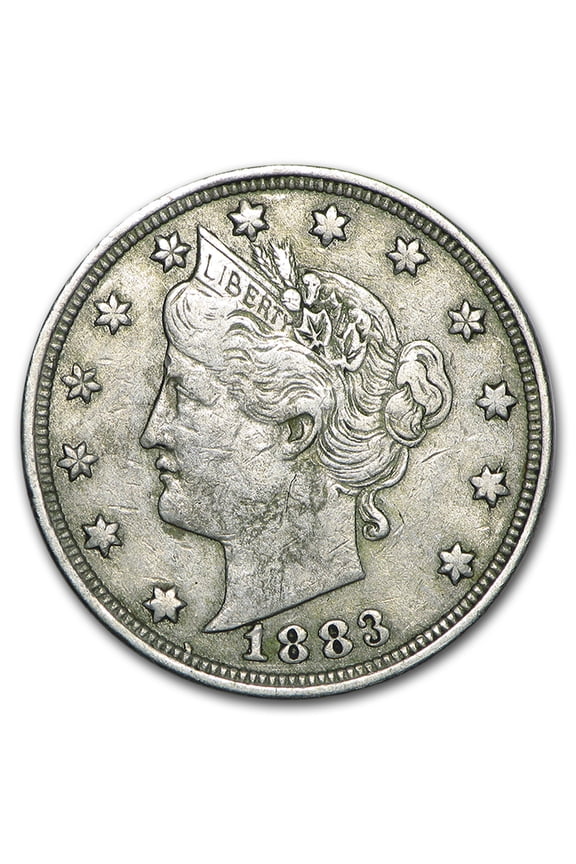 1883 Liberty Head V Nickel No Cents VF