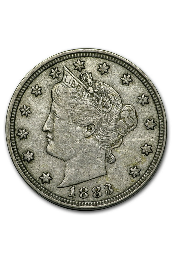 1883 Liberty Head V Nickel No Cents XF