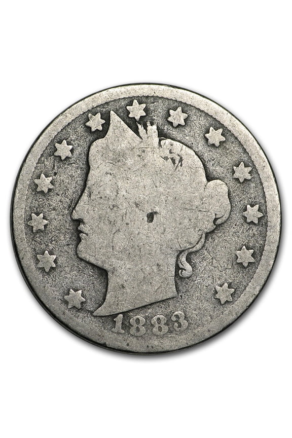 1883 Liberty Head V Nickel w/Cents Good