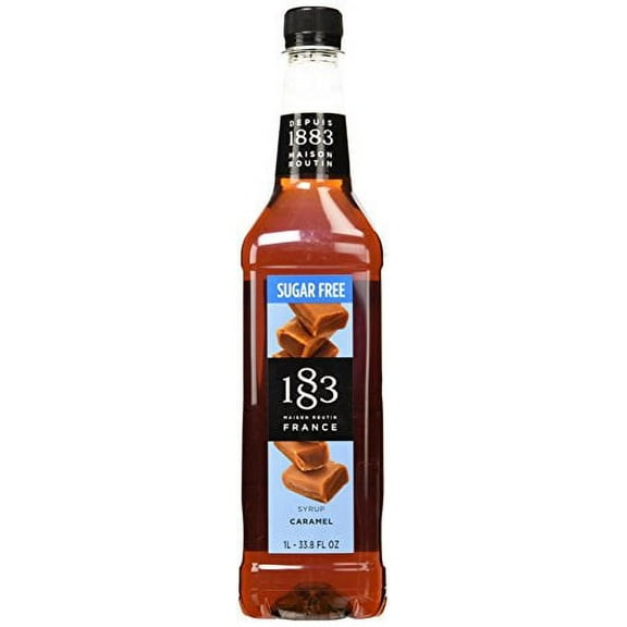 1883 Maison Routin France Sugar Free Caramel Syrup, 33.8 Fl Oz