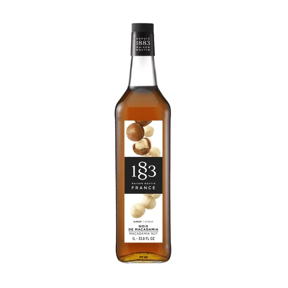 1883 Maison Routin Macadamia Nut Flavoring Syrup 1 Liter Bottle