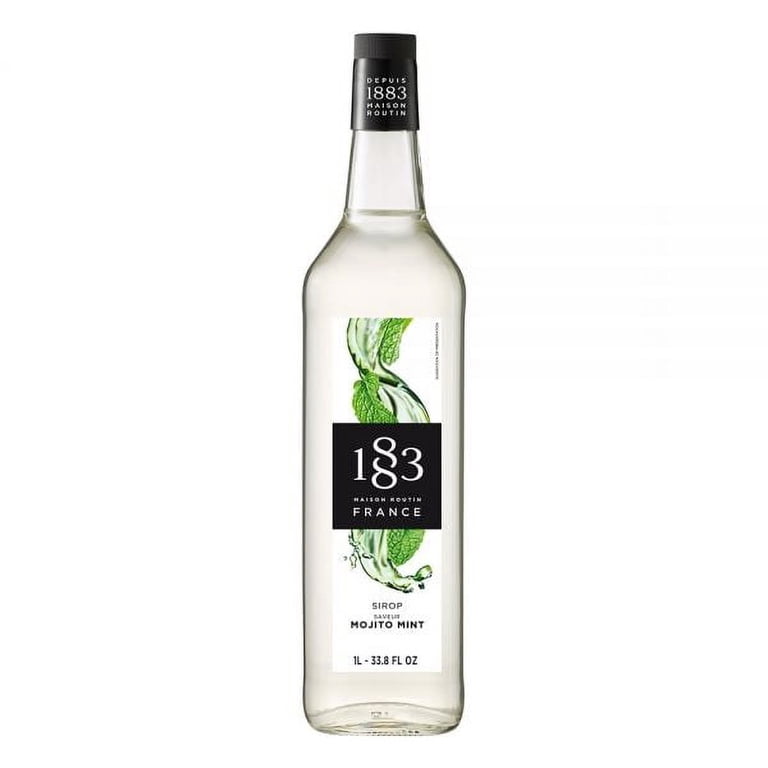1883 Maison Routin Mojito Mint Syrup, Mint Lemon Blend, Glass