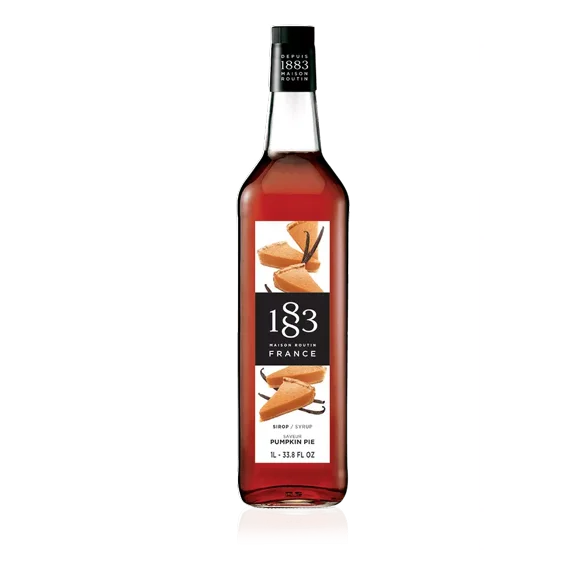 1883 Maison Routin Pumpkin Pie Flavoring Syrup 1 Liter Bottle