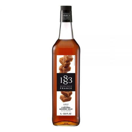 1883 Maison Routin Salted Caramel Flavoring Syrup 1 Liter Bottle