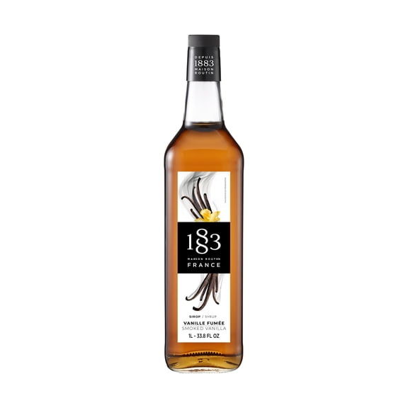 1883 Maison Routin Smoked Vanilla Flavoring Syrup 1 Liter Bottle