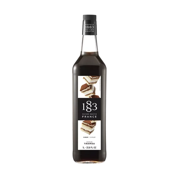 1883 Maison Routin Tiramisu Flavoring Syrup - Bottle 1 Liter
