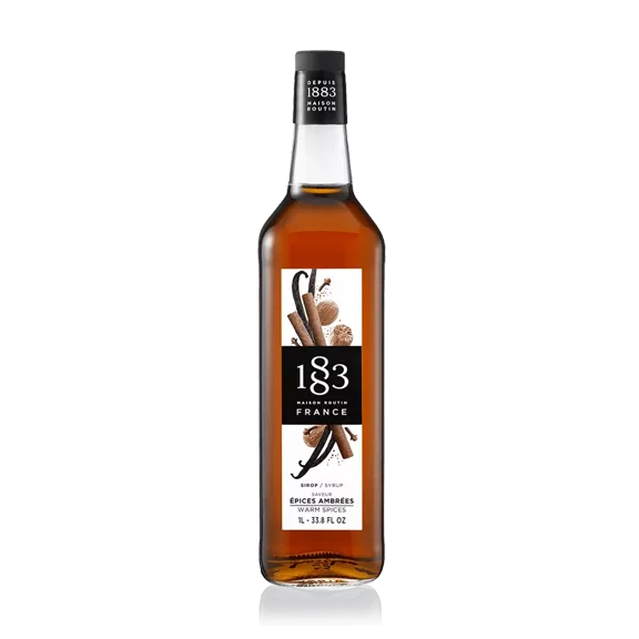 1883 Maison Routin Warm Spices Flavoring Syrup 1 Liter Bottle